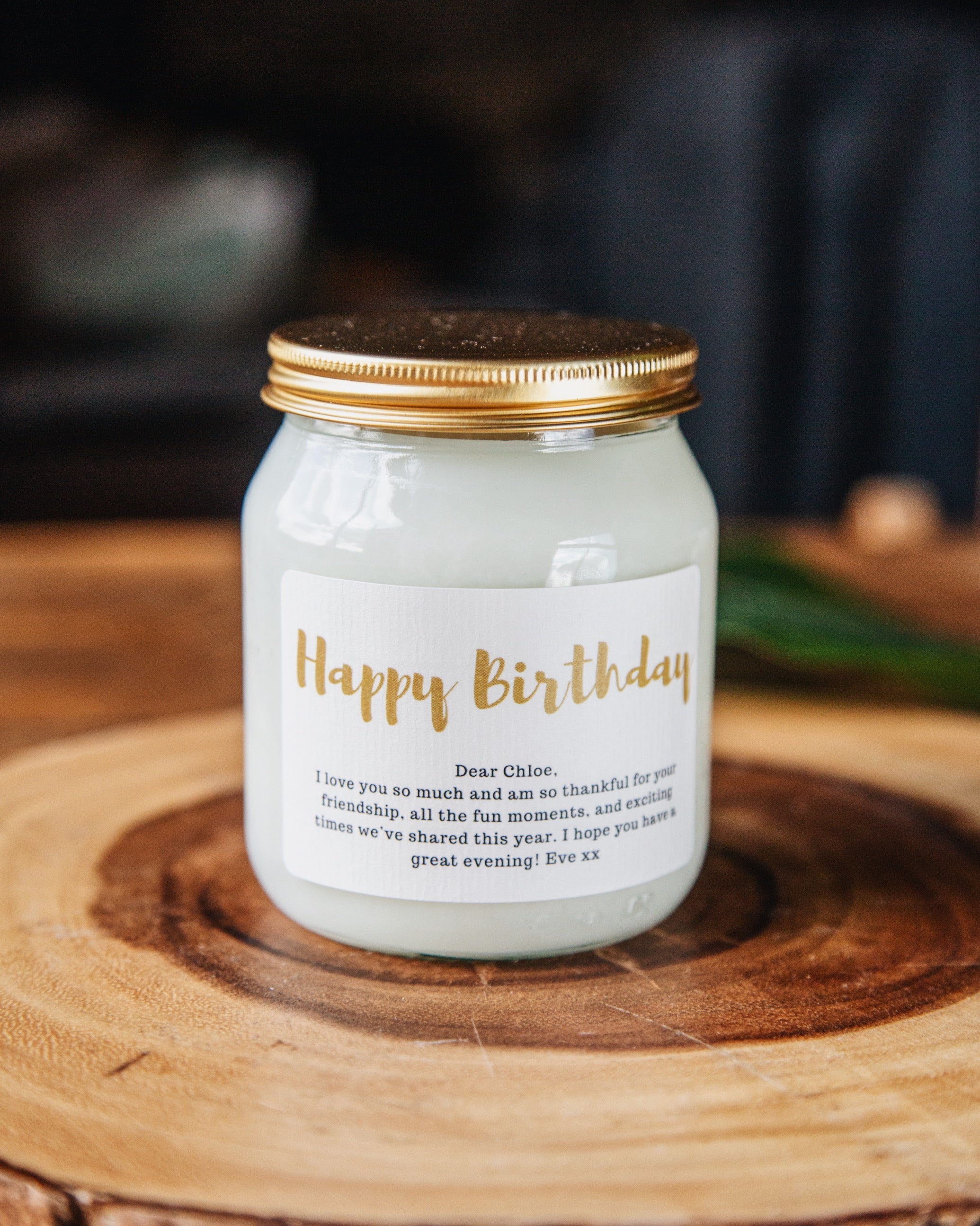 Personalised Message Candle Gift