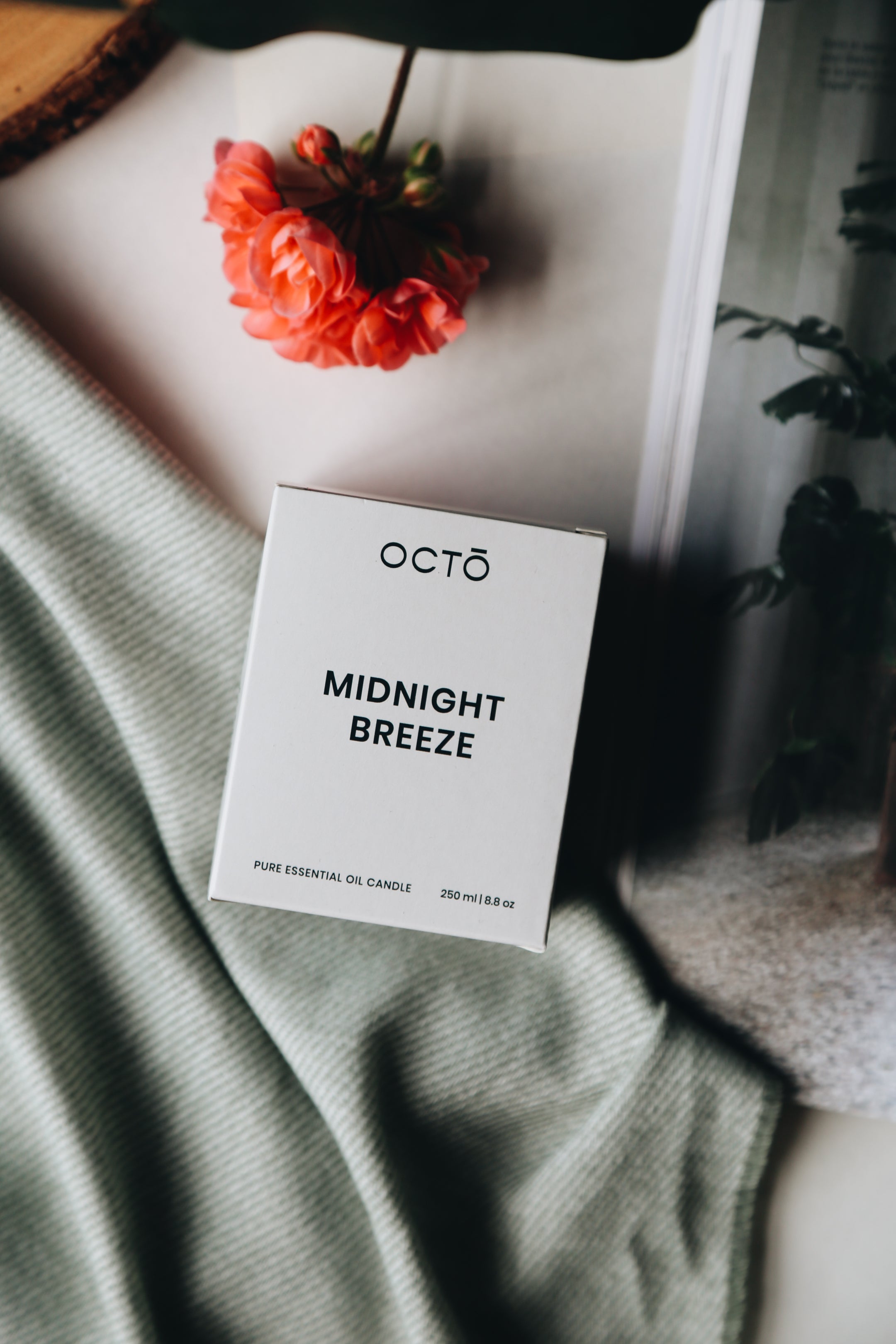 Midnight Breeze candle (Rose Geranium + Vetiver + Patchouli)