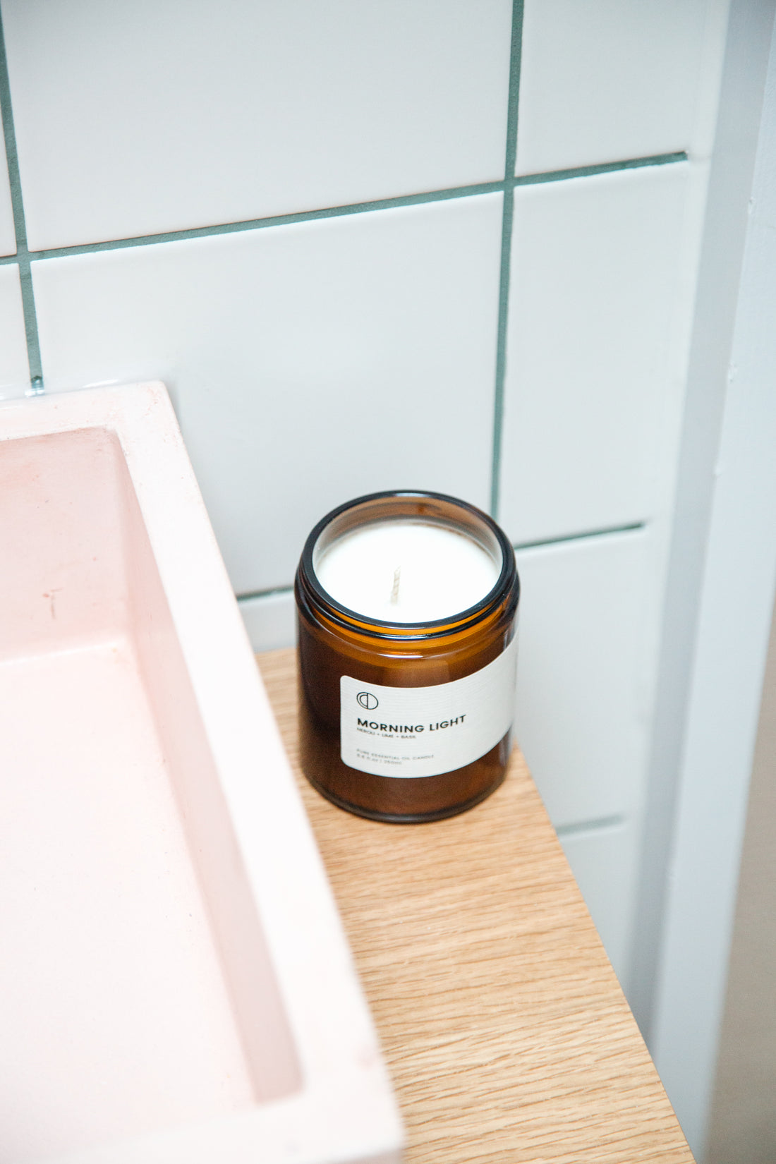 Morgenlichtkerze – (Neroli, Basilikum und Limette)