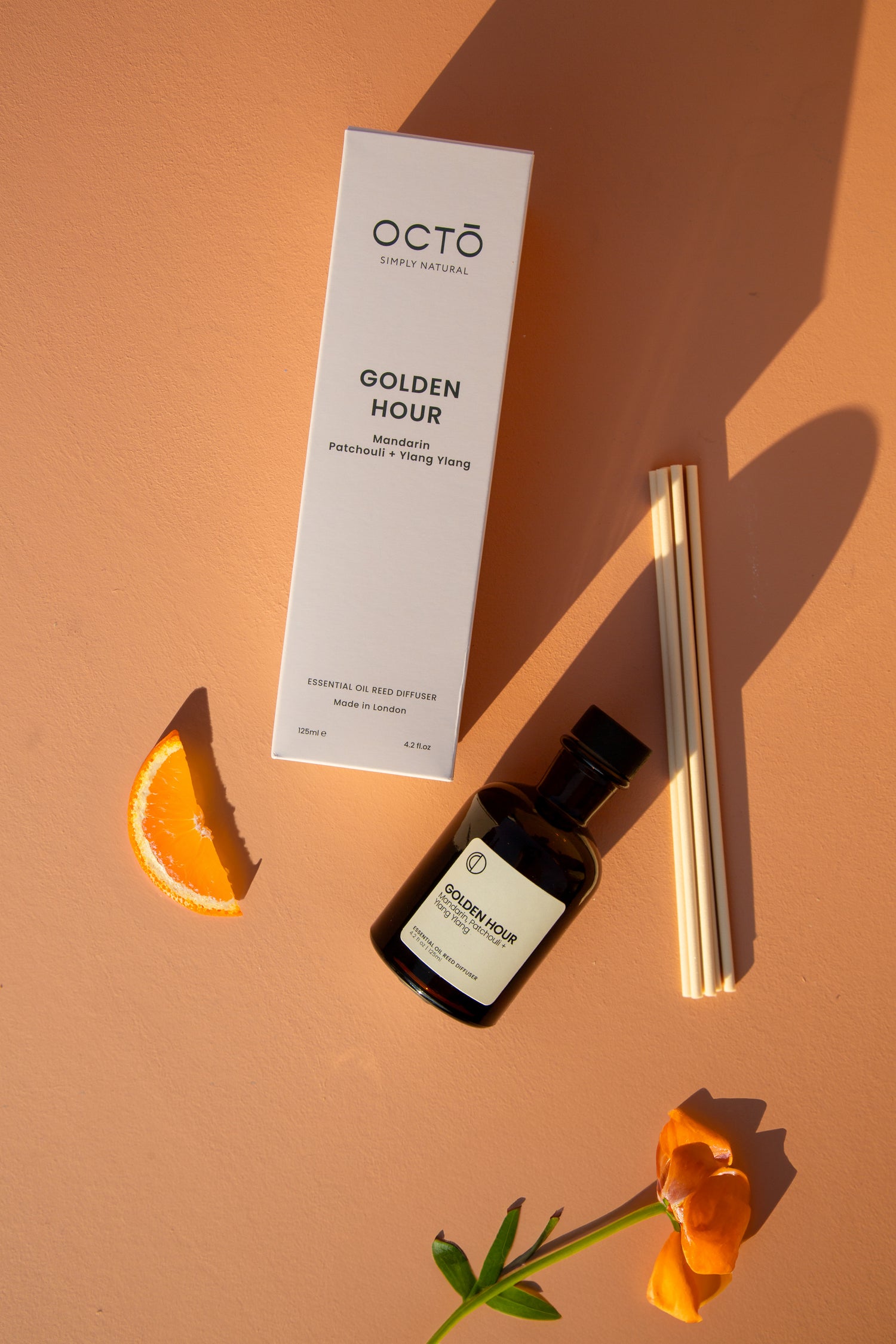 Golden Hour (Mandarin + Patchouli + Ylang Ylang) | Reed Diffuser