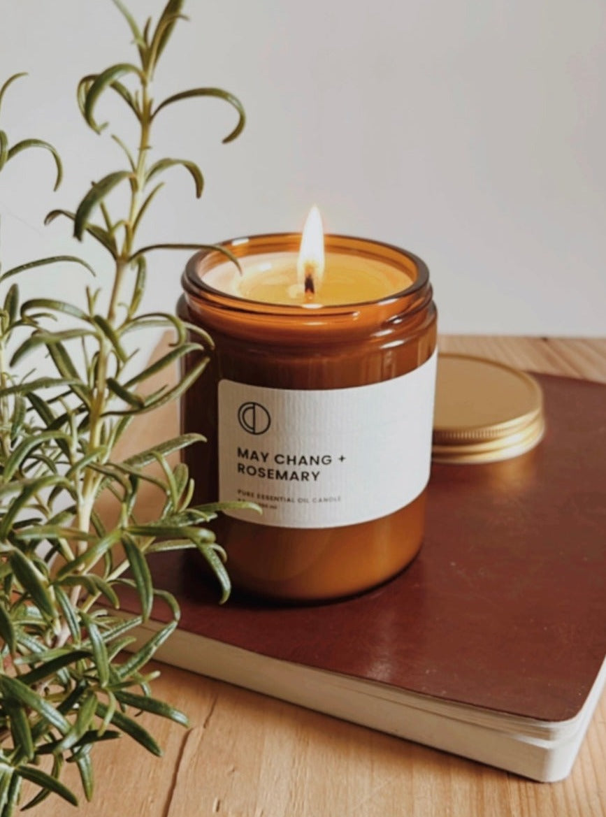 May Chang + Rosemary | Amber Jar Candle