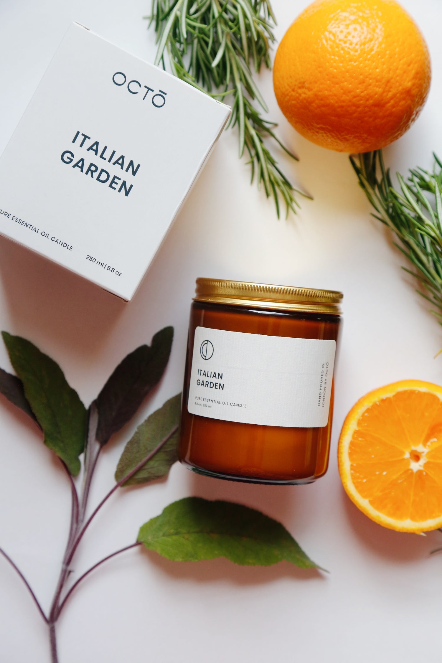 Bougie Jardin Italien (Orange + Romarin + Sauge)