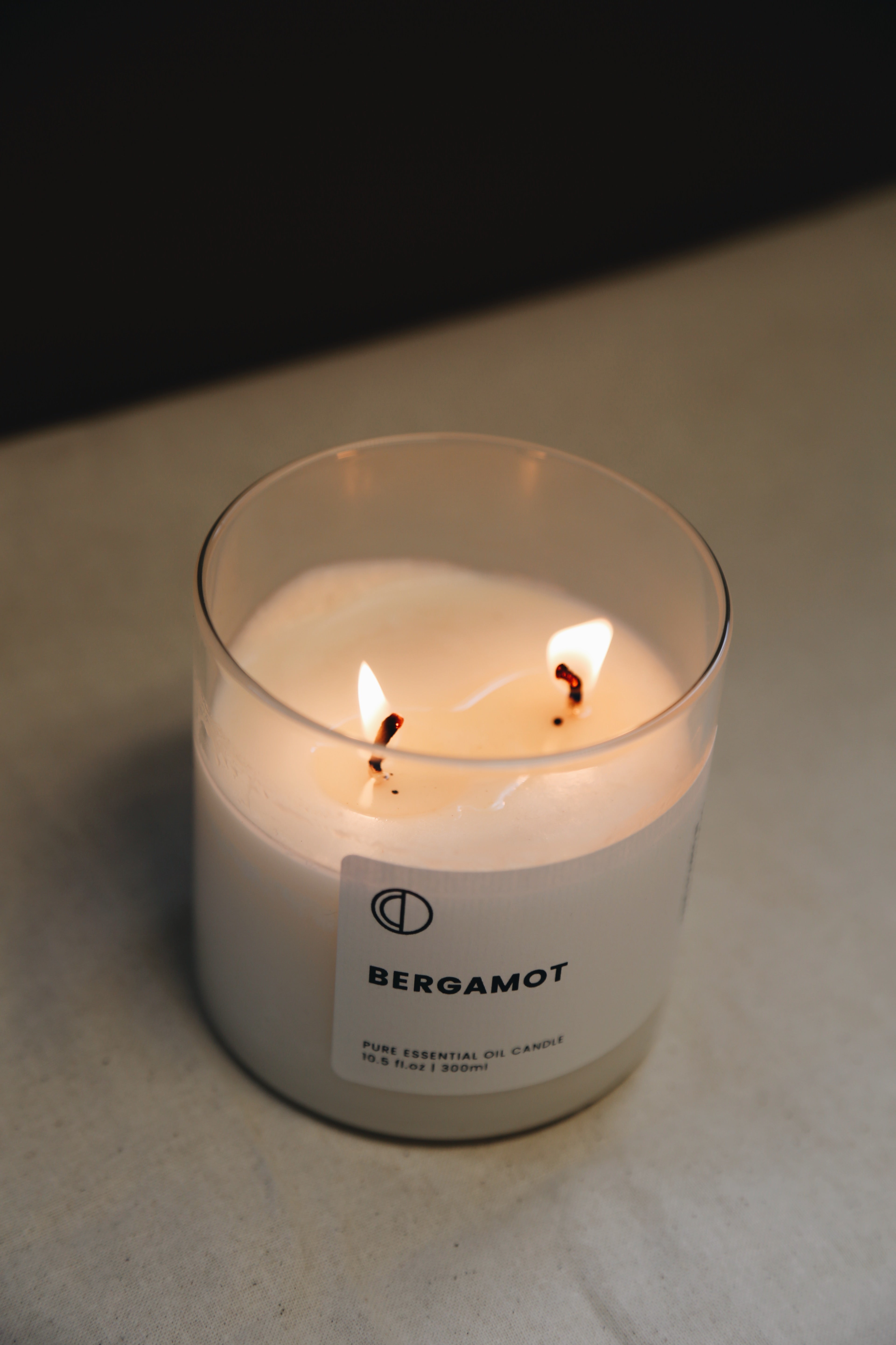 Clear Glass Candle 300ml | 2 wick | Limited Edition