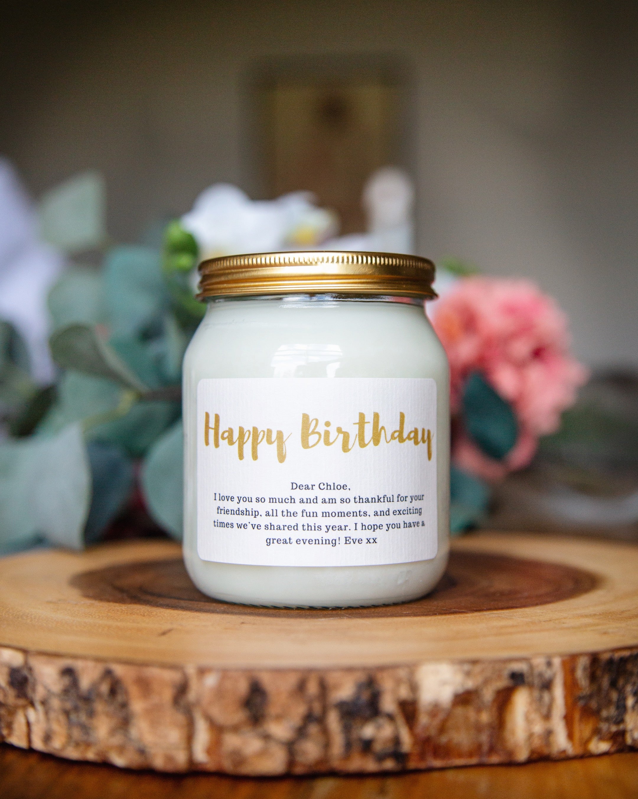 Personalised Message Candle Gift