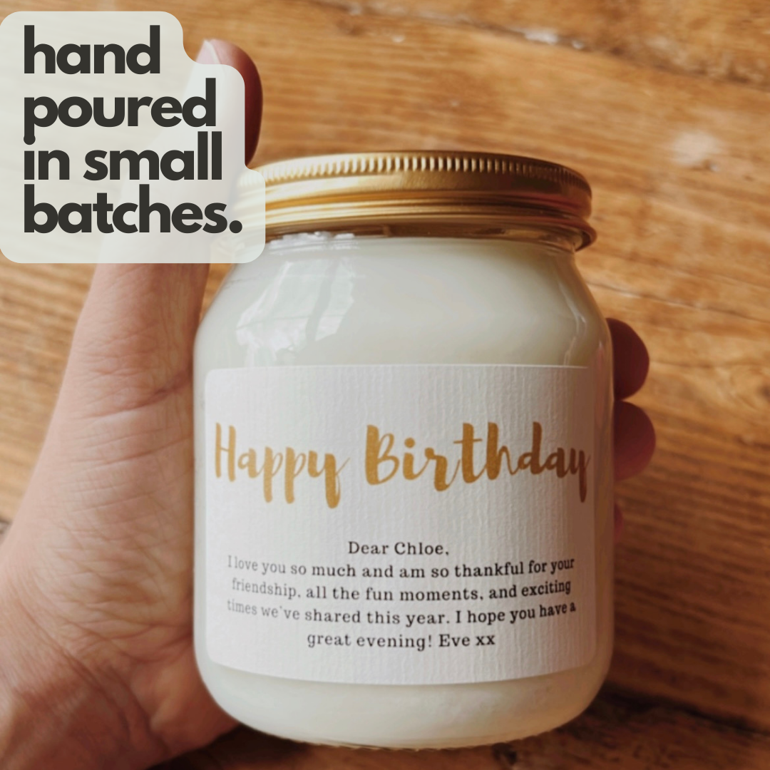 Personalised Message Candle Gift