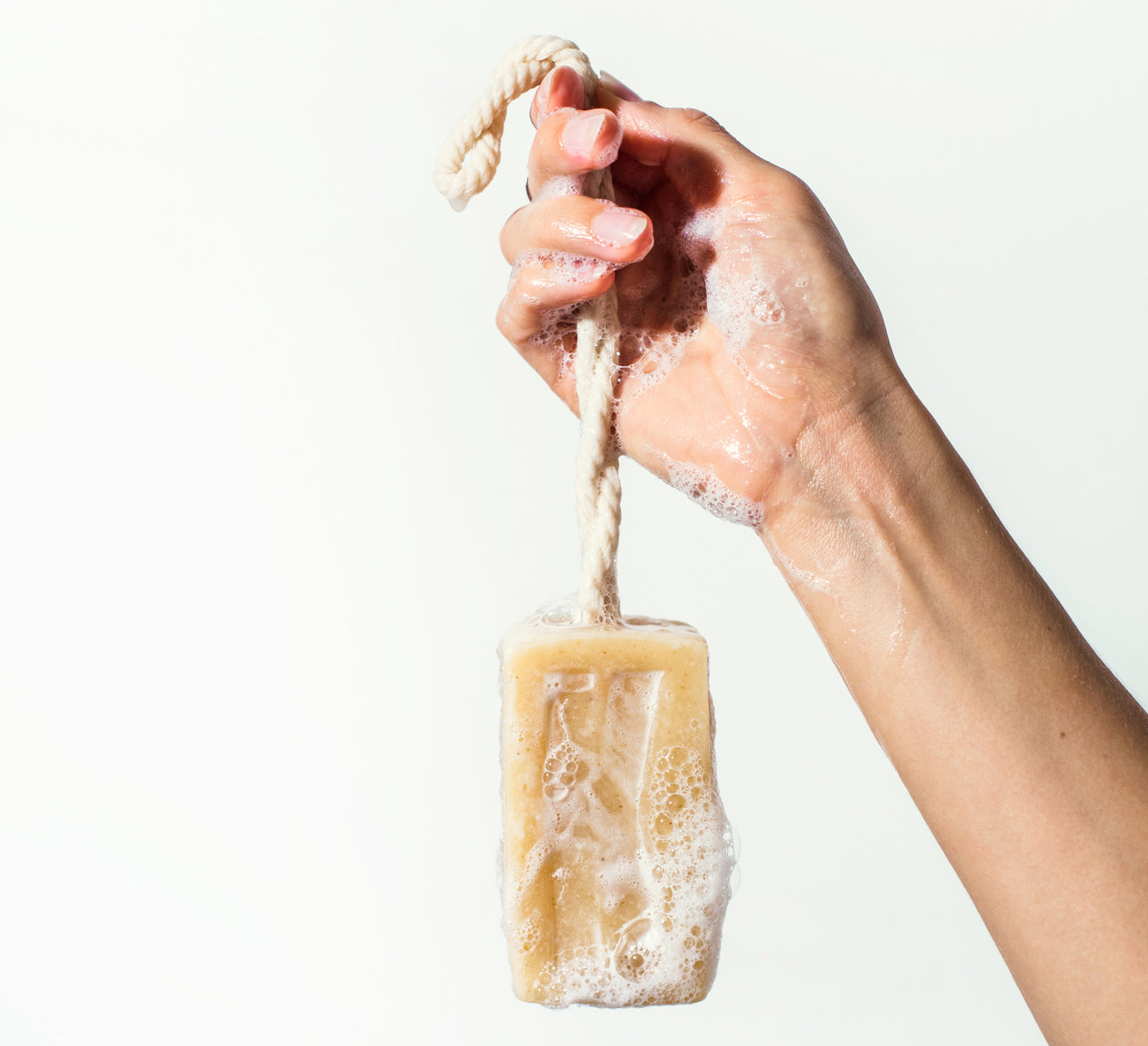 100% natural vegan soap on a rope